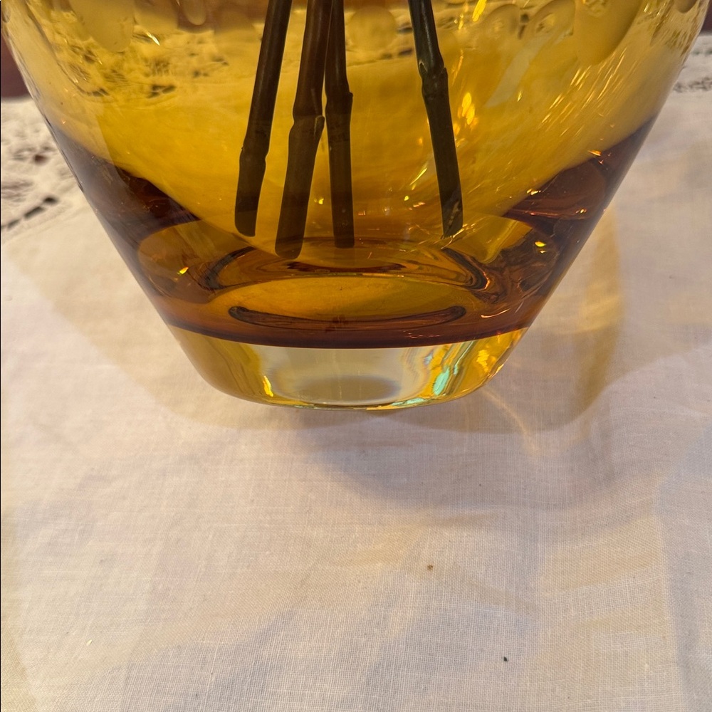 Vintage Krosno Poland Morocco vase w/distinctive air bubble or bullseye pattern - Picture 8 of 10